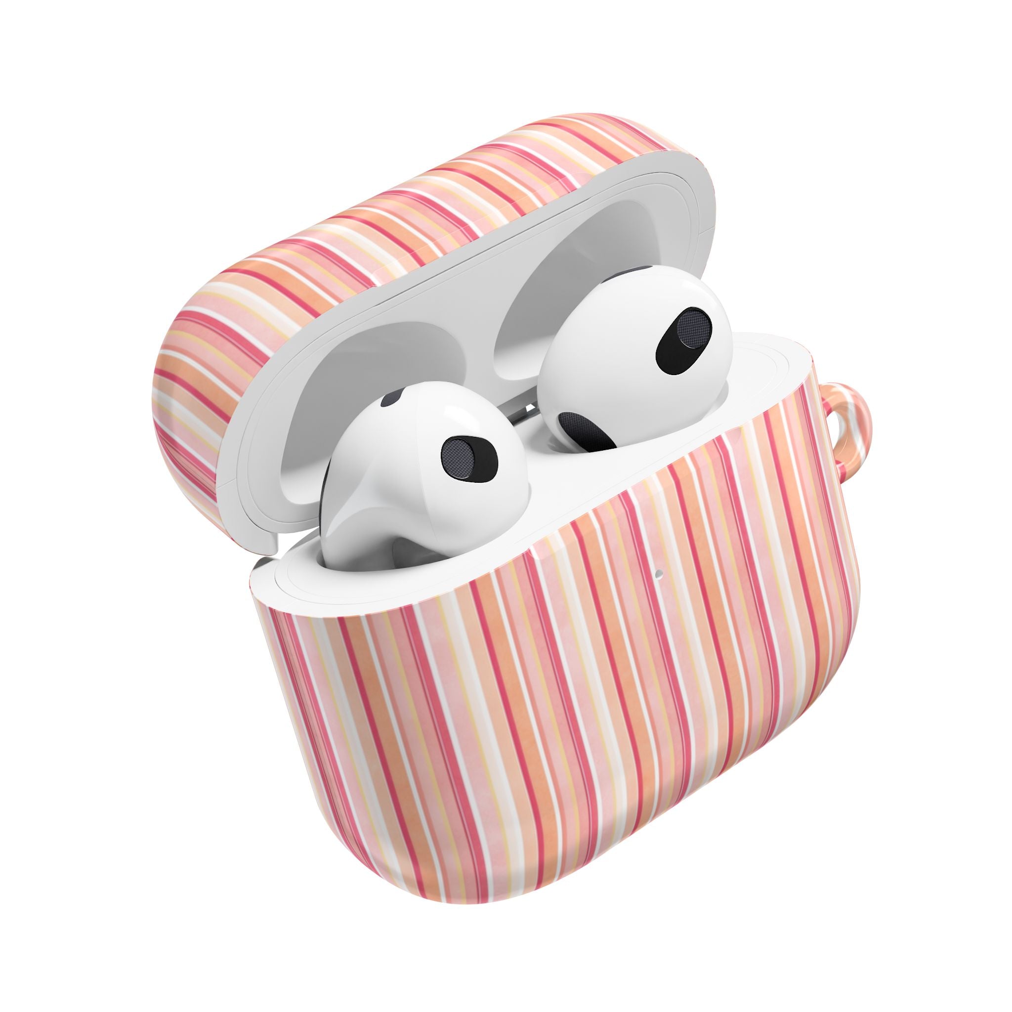 Cabana Stripe Pink AirPods Case