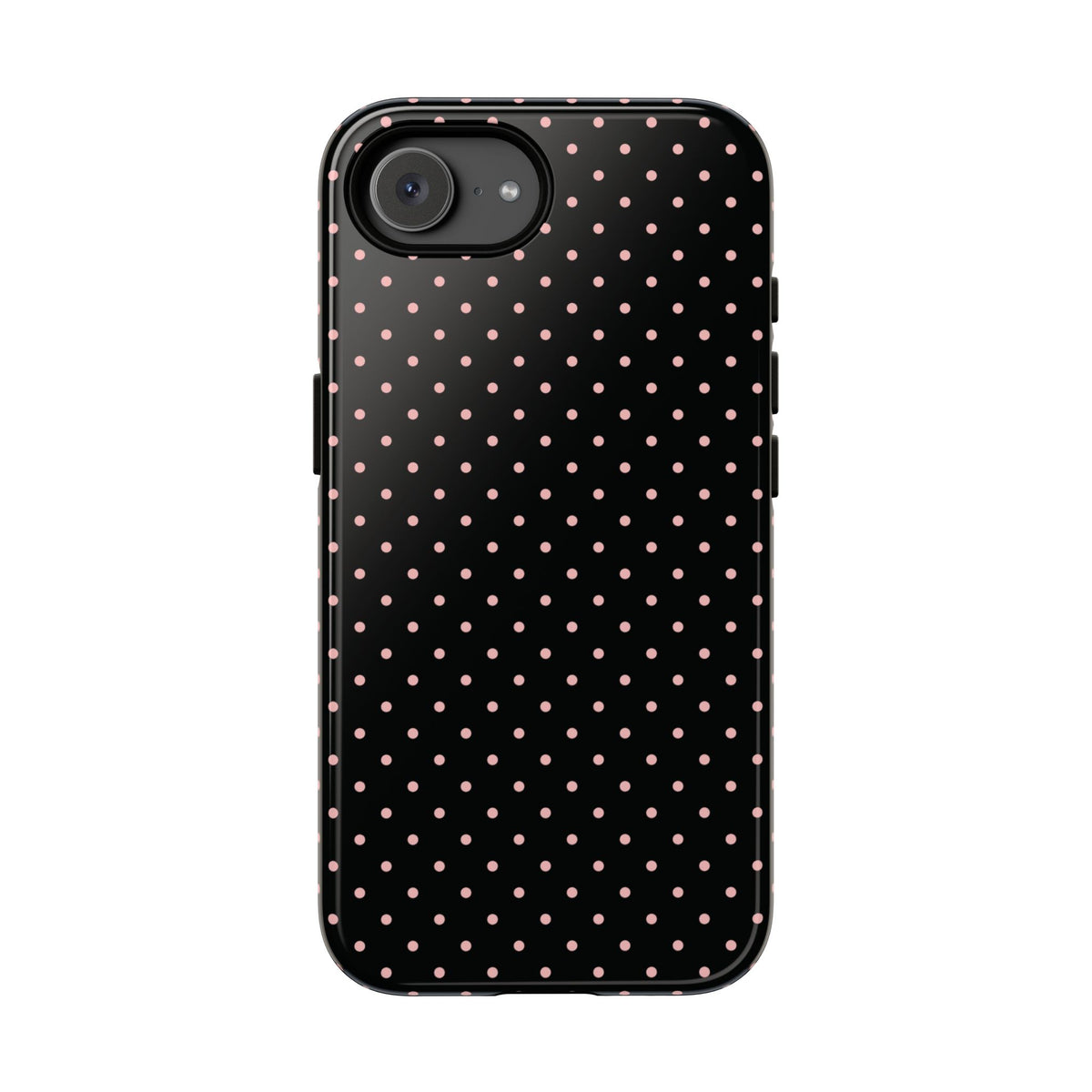 Polka Flirt | Pink & Black Polka Dot iPhone Case