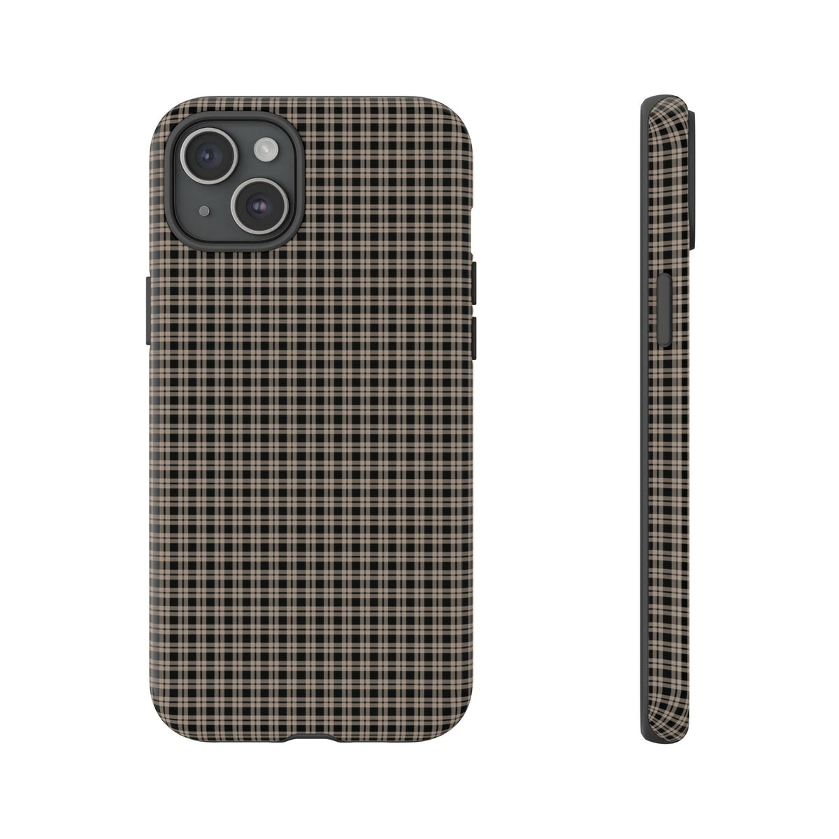Boyfriend Flannel | Neutral Plaid iPhone Case