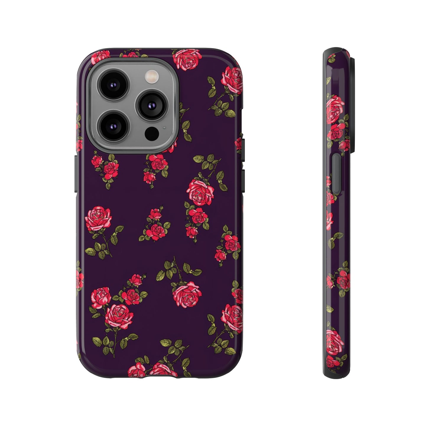 Enchanteur | Coque iPhone à motif floral indigo