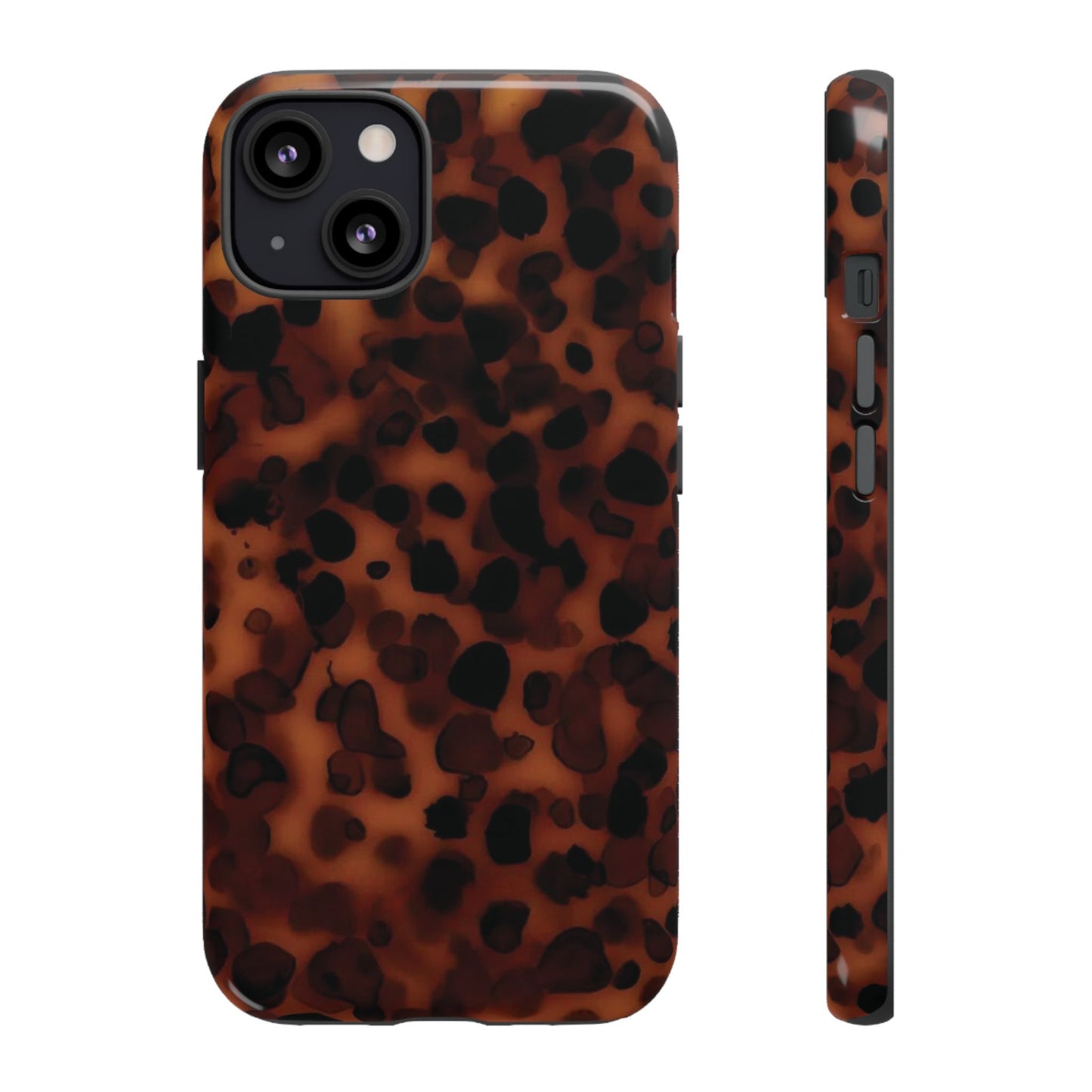 Shell Game | Dark Abstract Tortoise Print Case