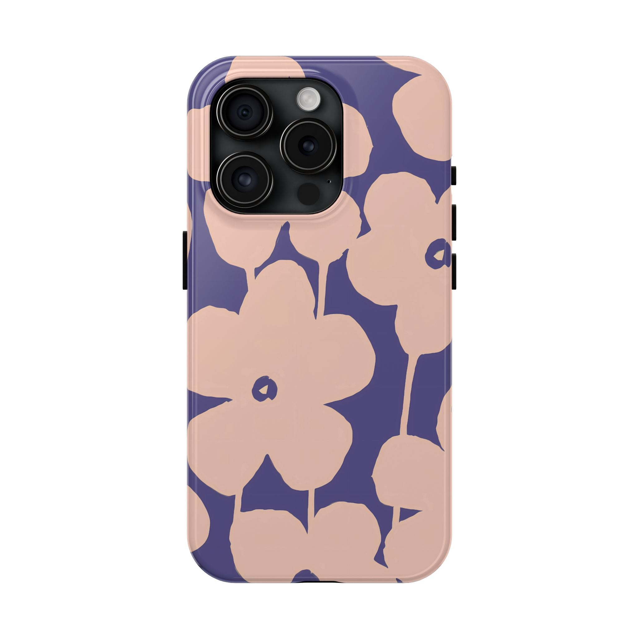 Blooms | Funda para iPhone con estampado floral morado