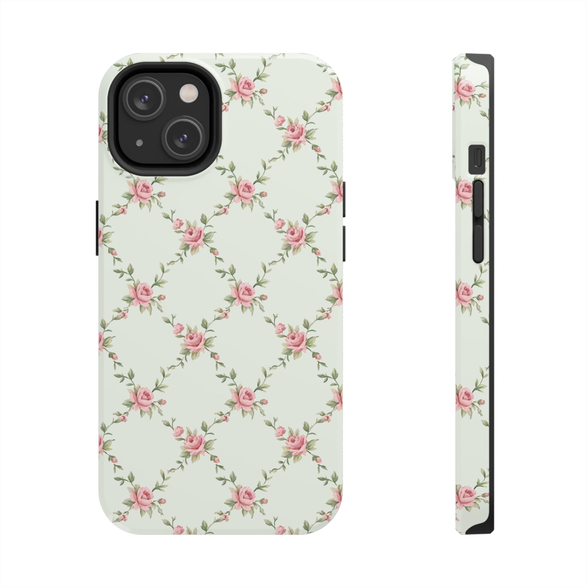 Rose Lattice Coquette iPhone Case