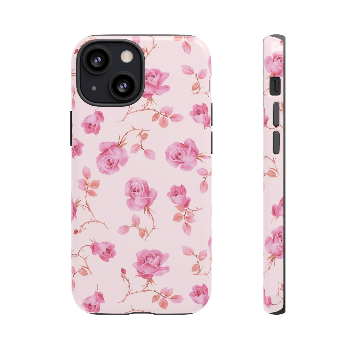 Coque iPhone à motif floral rose | Coquette