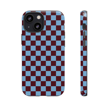 Desprotegido | Funda para iPhone con diseño de tablero de ajedrez retro