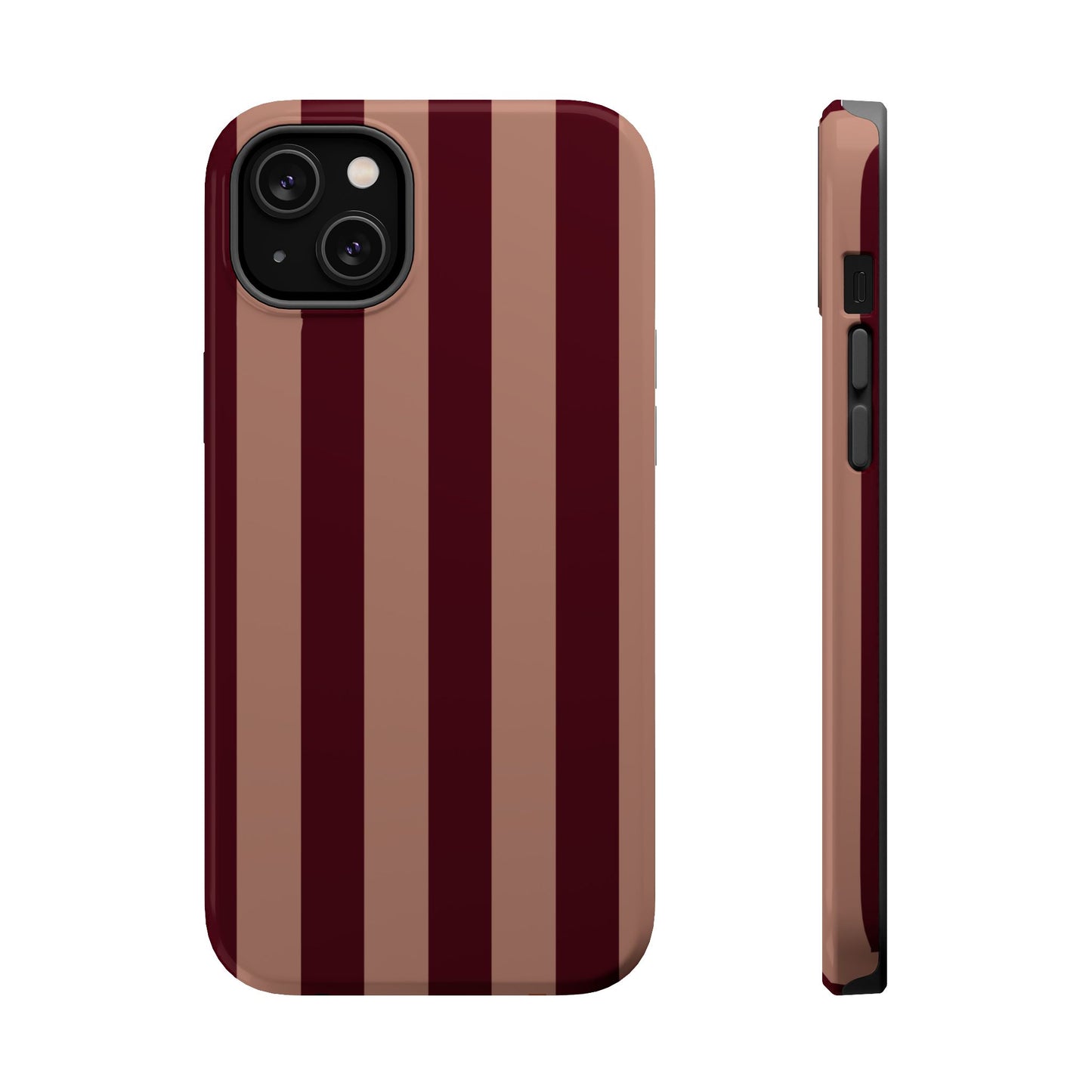 Tribeca | Burgundy Striped iPhone Case