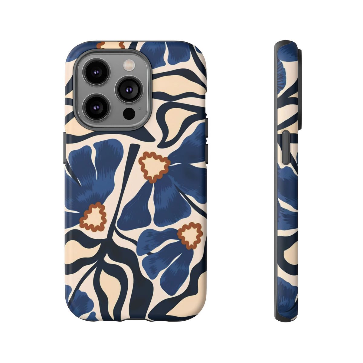 Blue Note | Painted Floral iPhone Case
