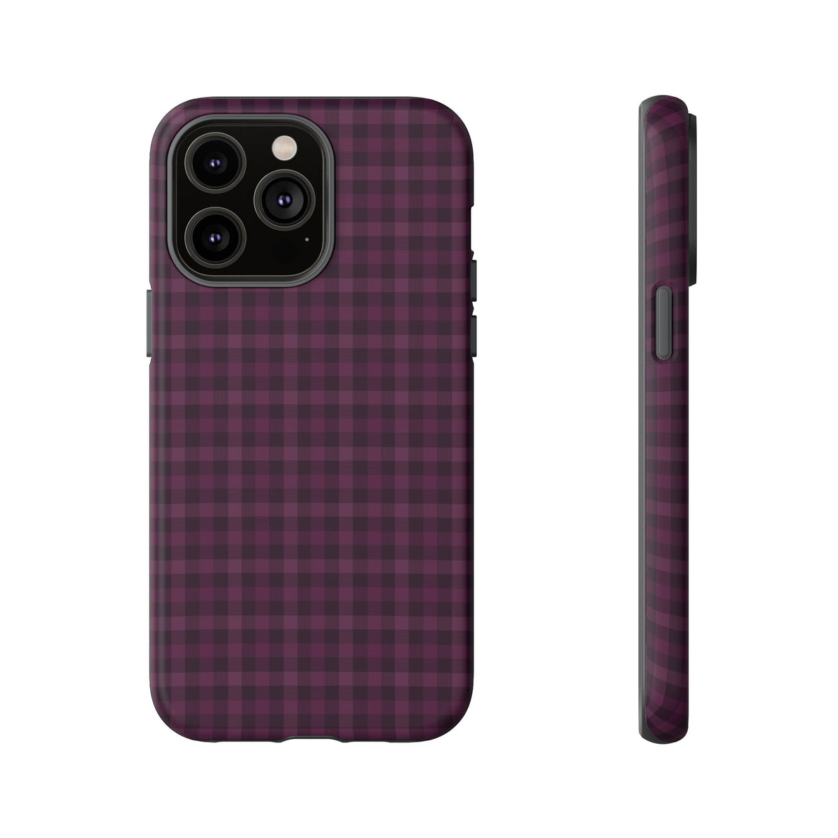Plum Crush | Purple Plaid iPhone Case