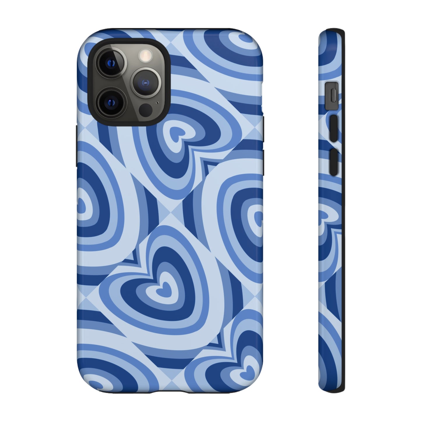 Hearts Squared | Blue Heart Pattern Case