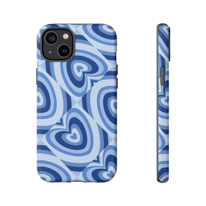 Hearts Squared | Blue Heart Pattern Case