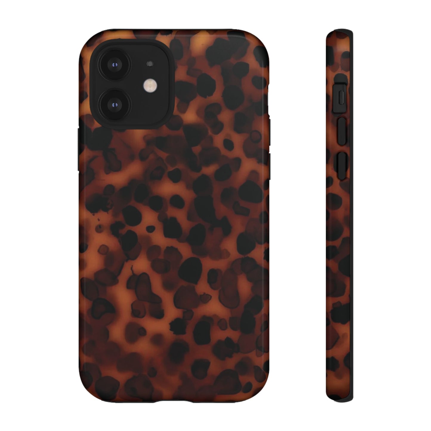 Shell Game | Dark Abstract Tortoise Print Case