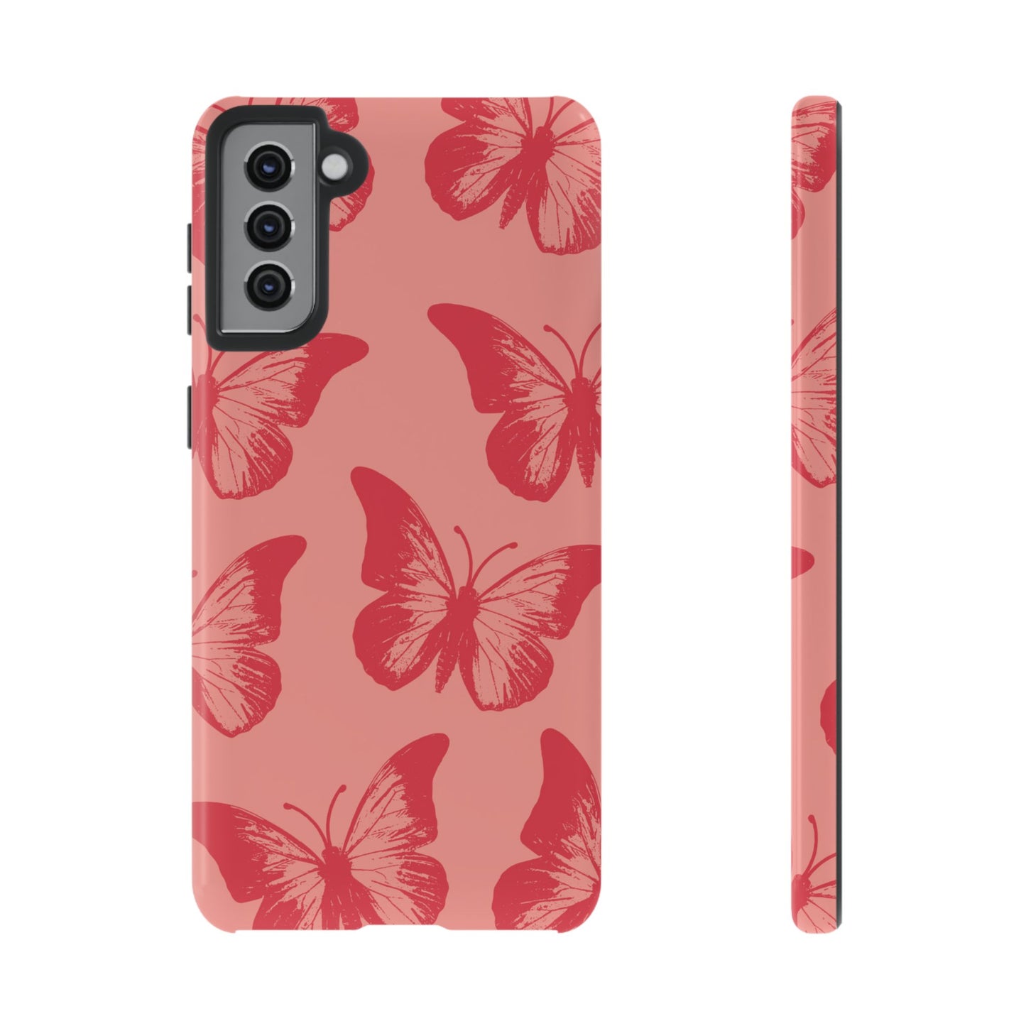 Social Butterfly | Peachy-Pink Butterfly Case