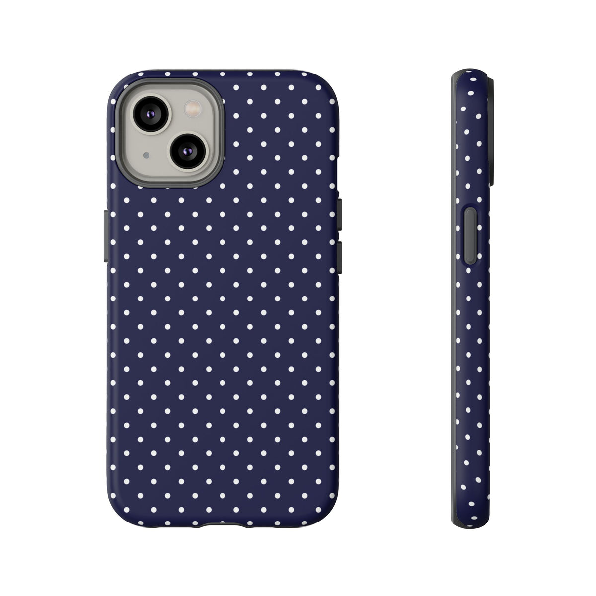 Dotty Chic | Navy Polka Dot iPhone Case