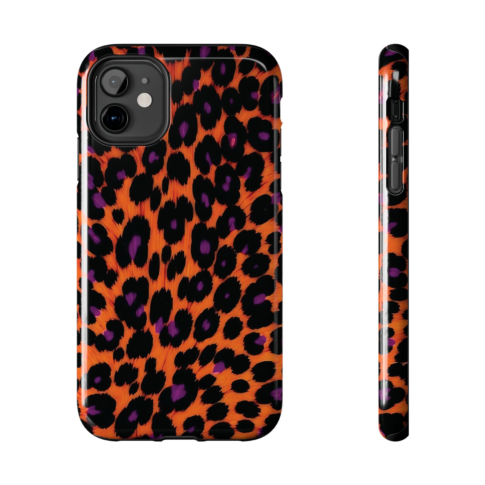 Orange Leopard Animal Print iPhone Case