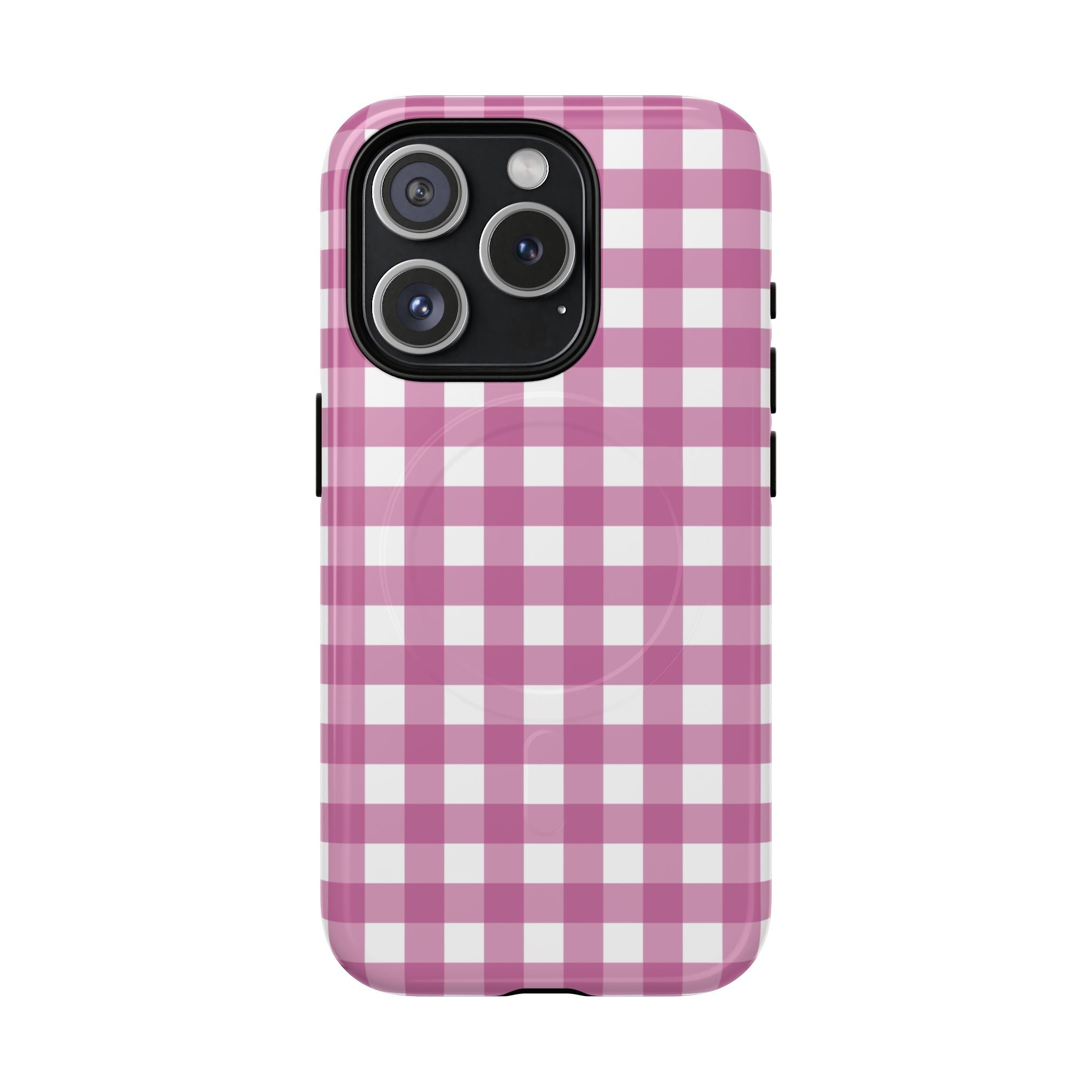 Pink Plaid MagSafe Case