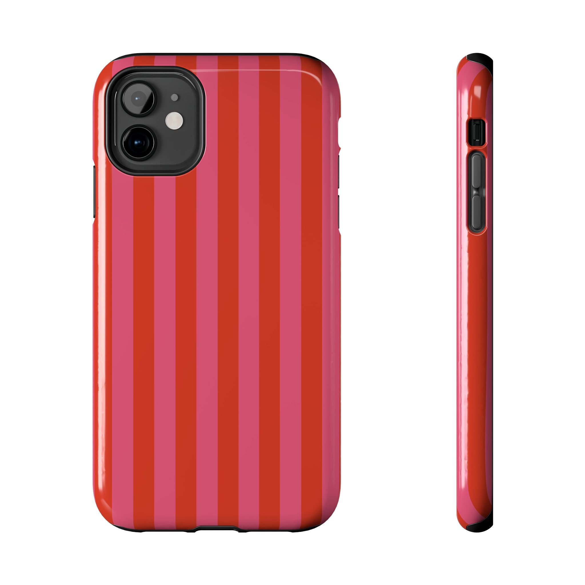 Tangerine Stripes iPhone Case