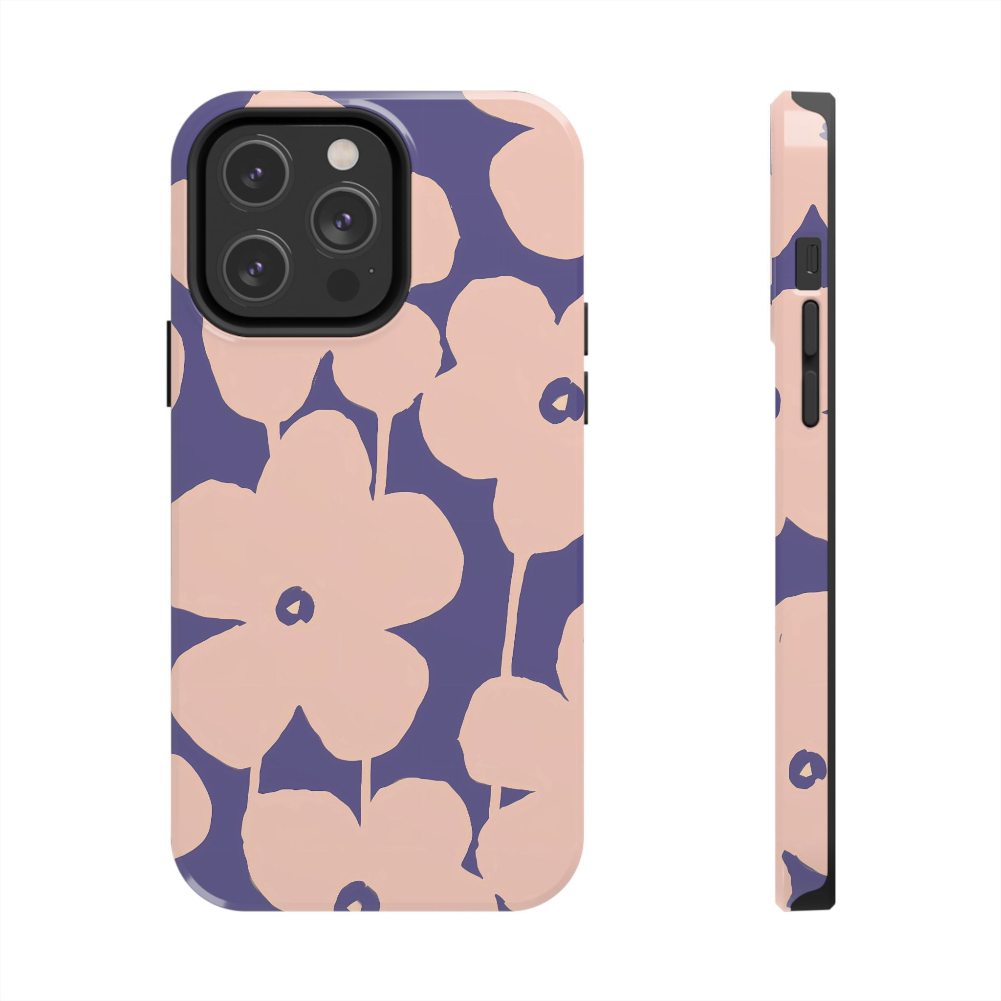 Blooms | Funda para iPhone con estampado floral morado