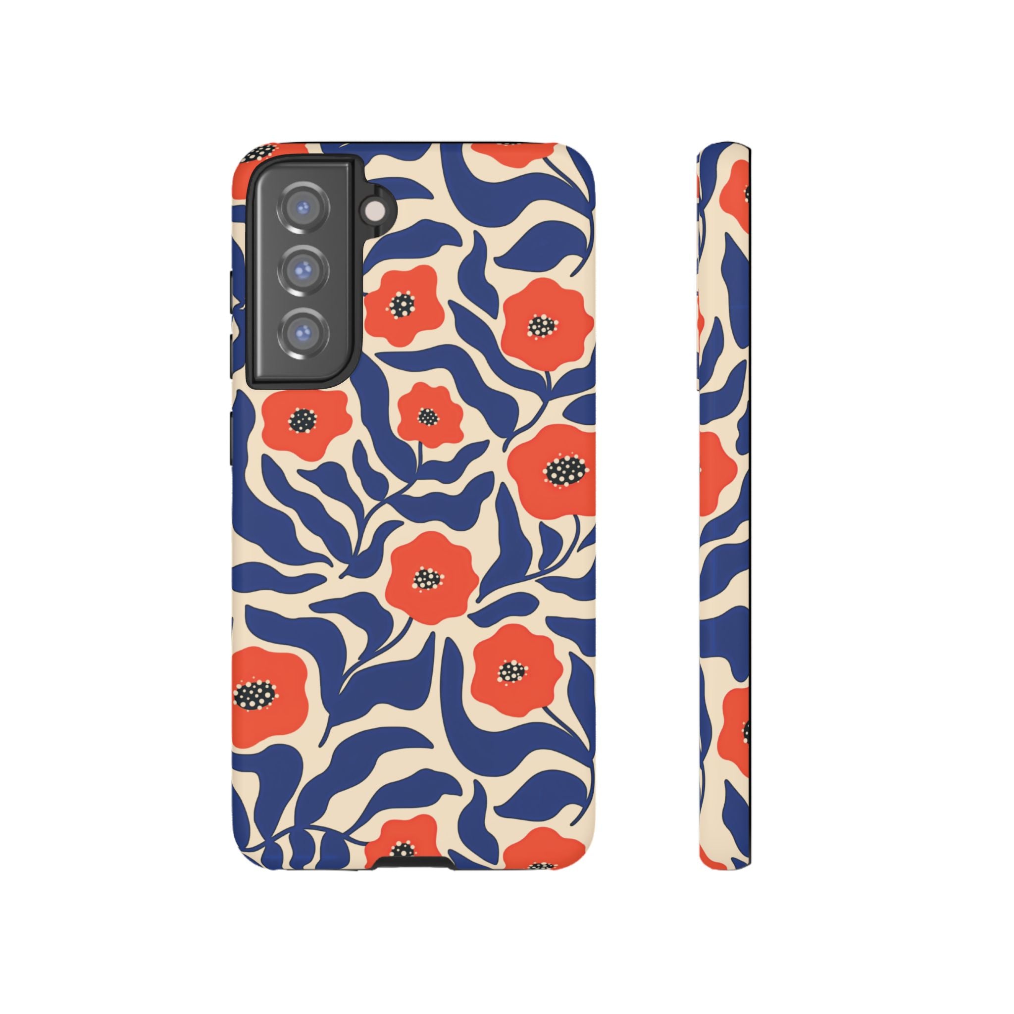 Indigo Poppy Phone Case