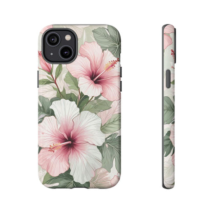 Island Hopping | Green & Pink Tropical Floral Case