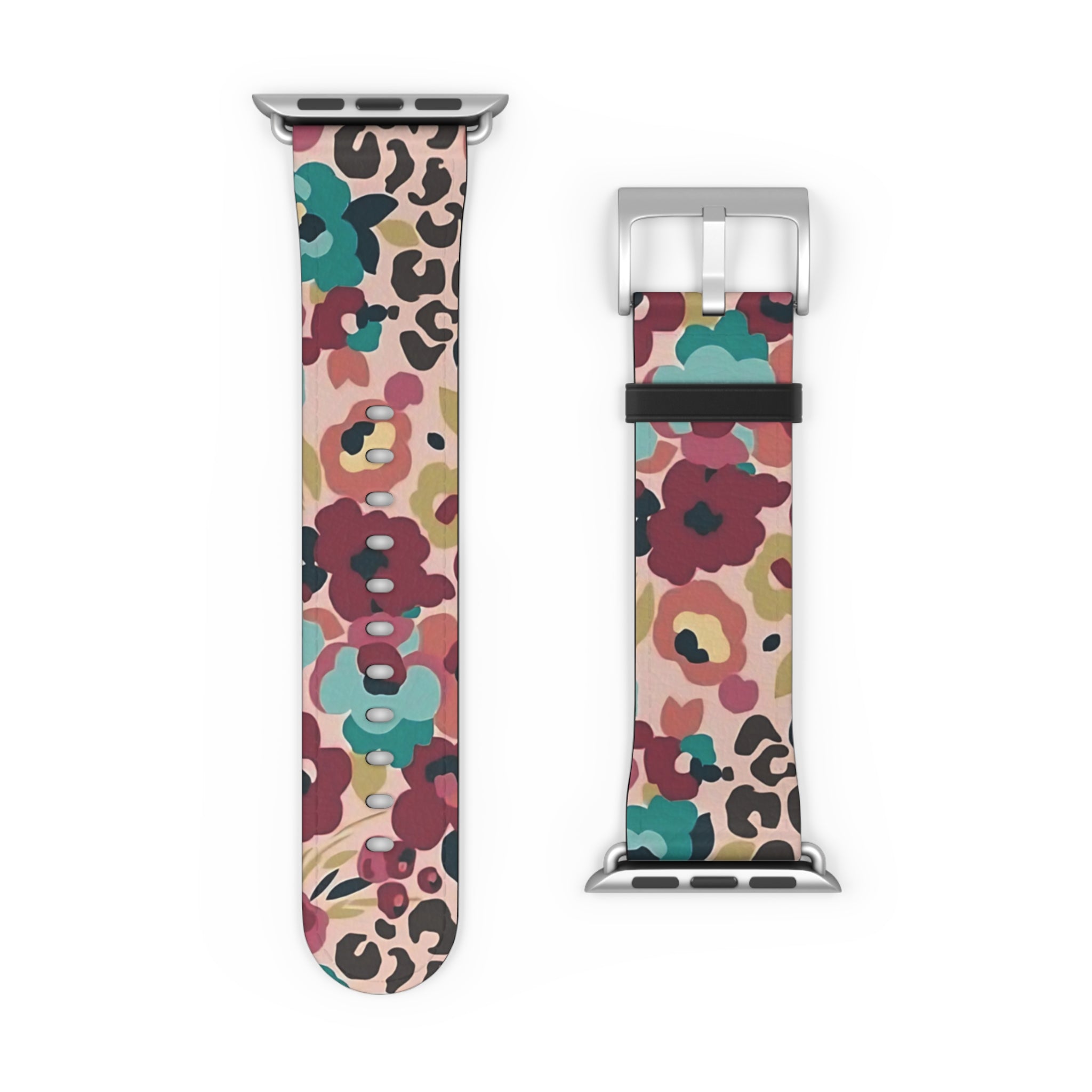 Leopard Floral Apple Watch Band