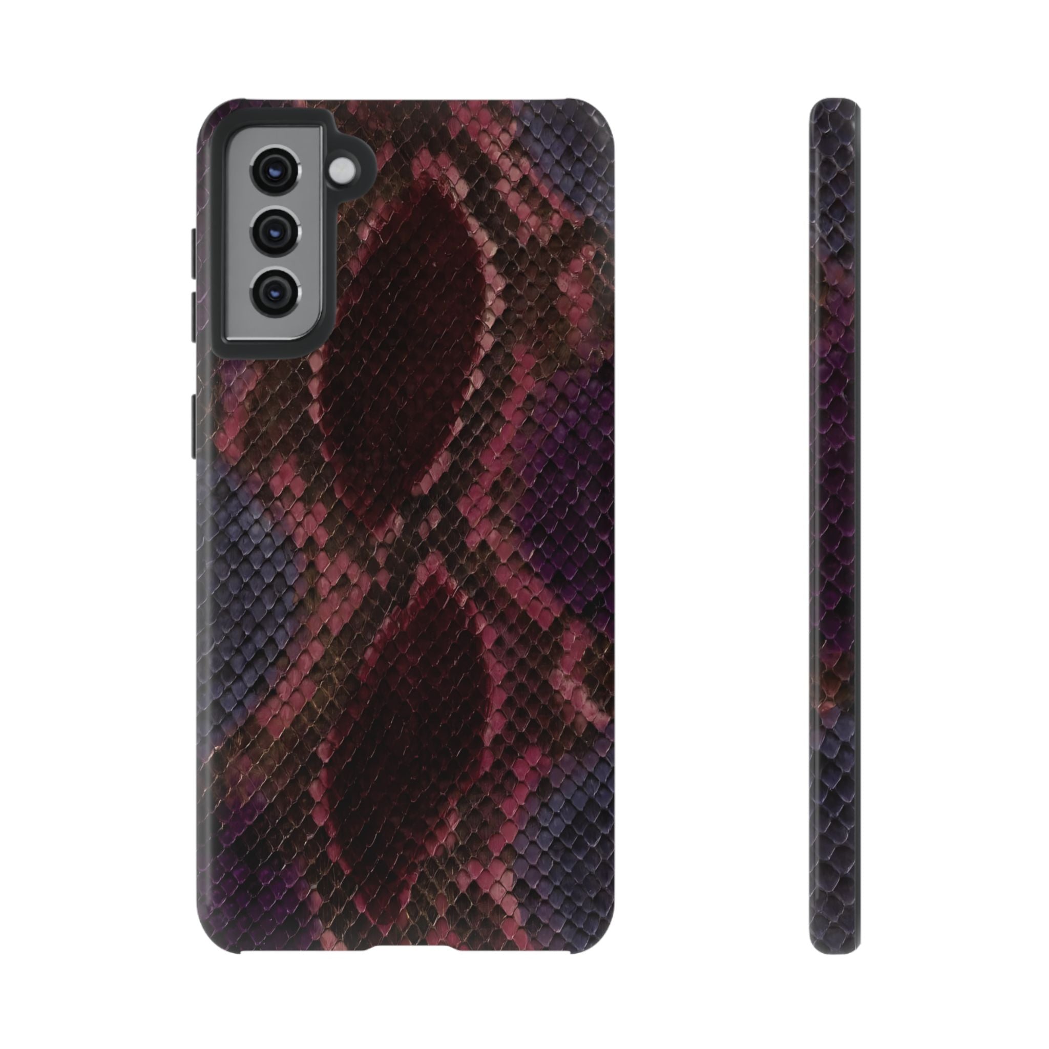 Plum Viper | Snake Print Galaxy Case