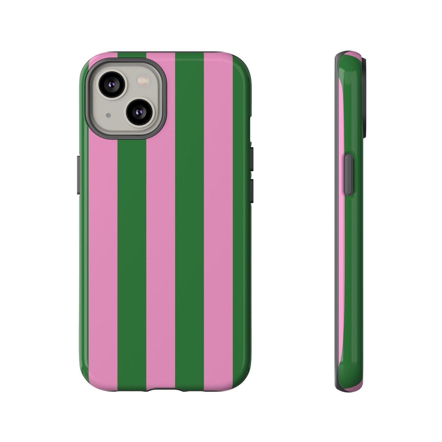 Retro Stripe | Pink & Green Y2K Case