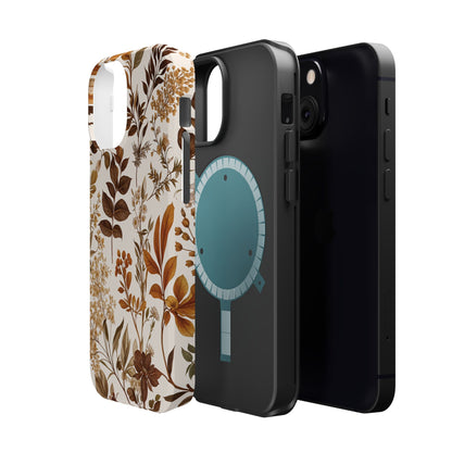 Autumn Botanical | Brown Floral MagSafe Case