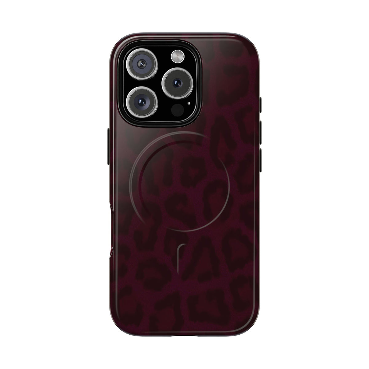 Black Cherry | Burgundy Leopard MagSafe Case
