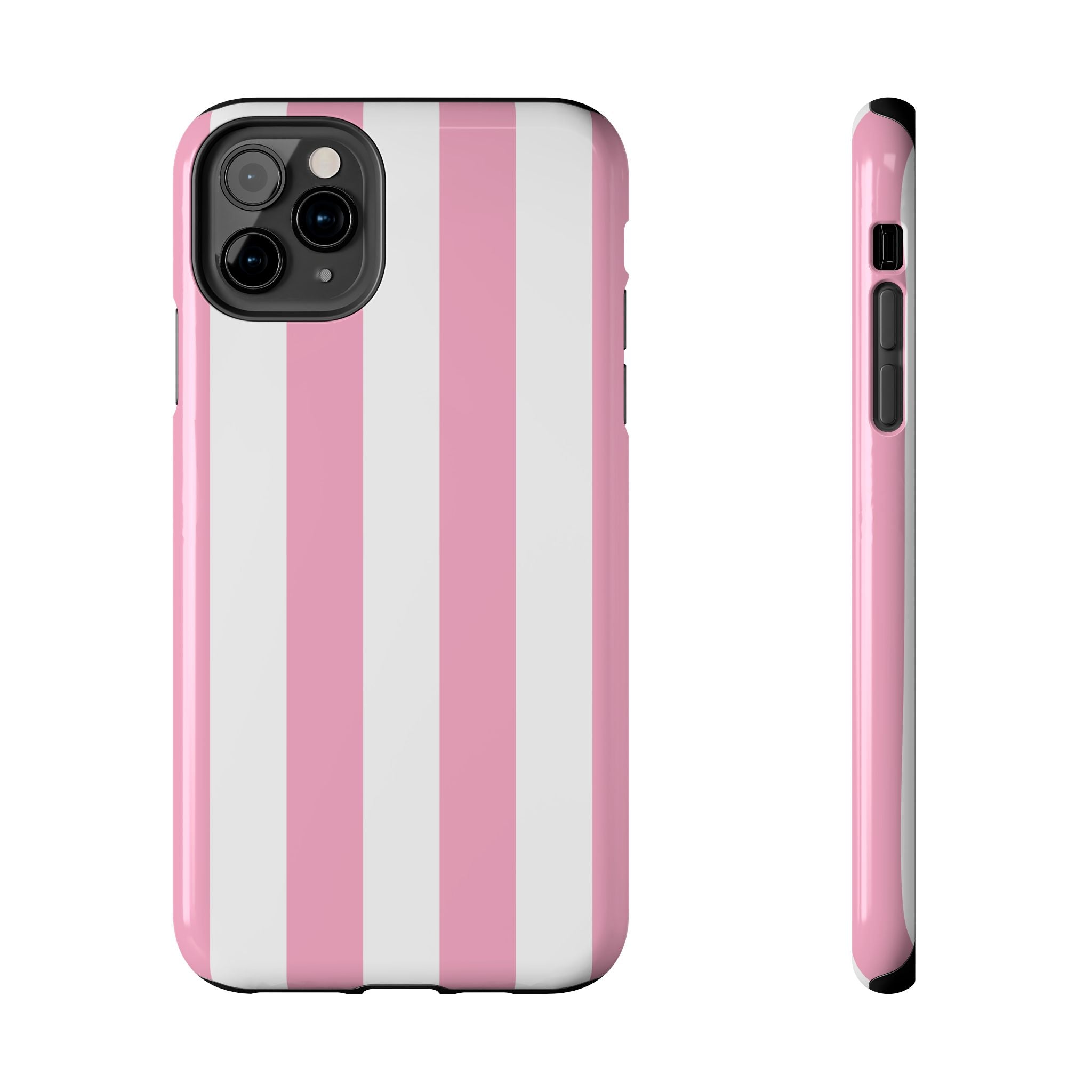Pink Cabana Stripe iPhone Case