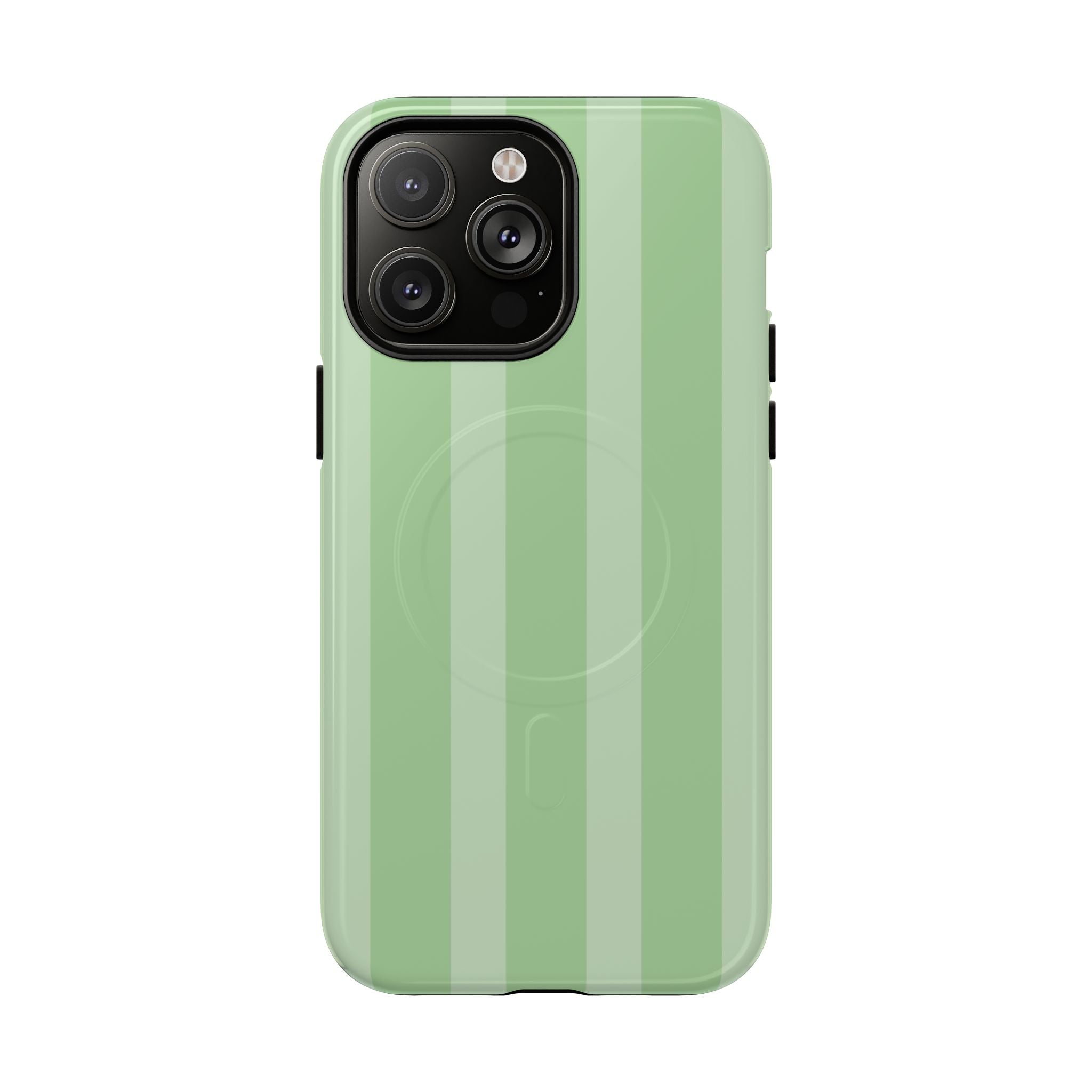 Pistachio Green Striped MagSafe Case