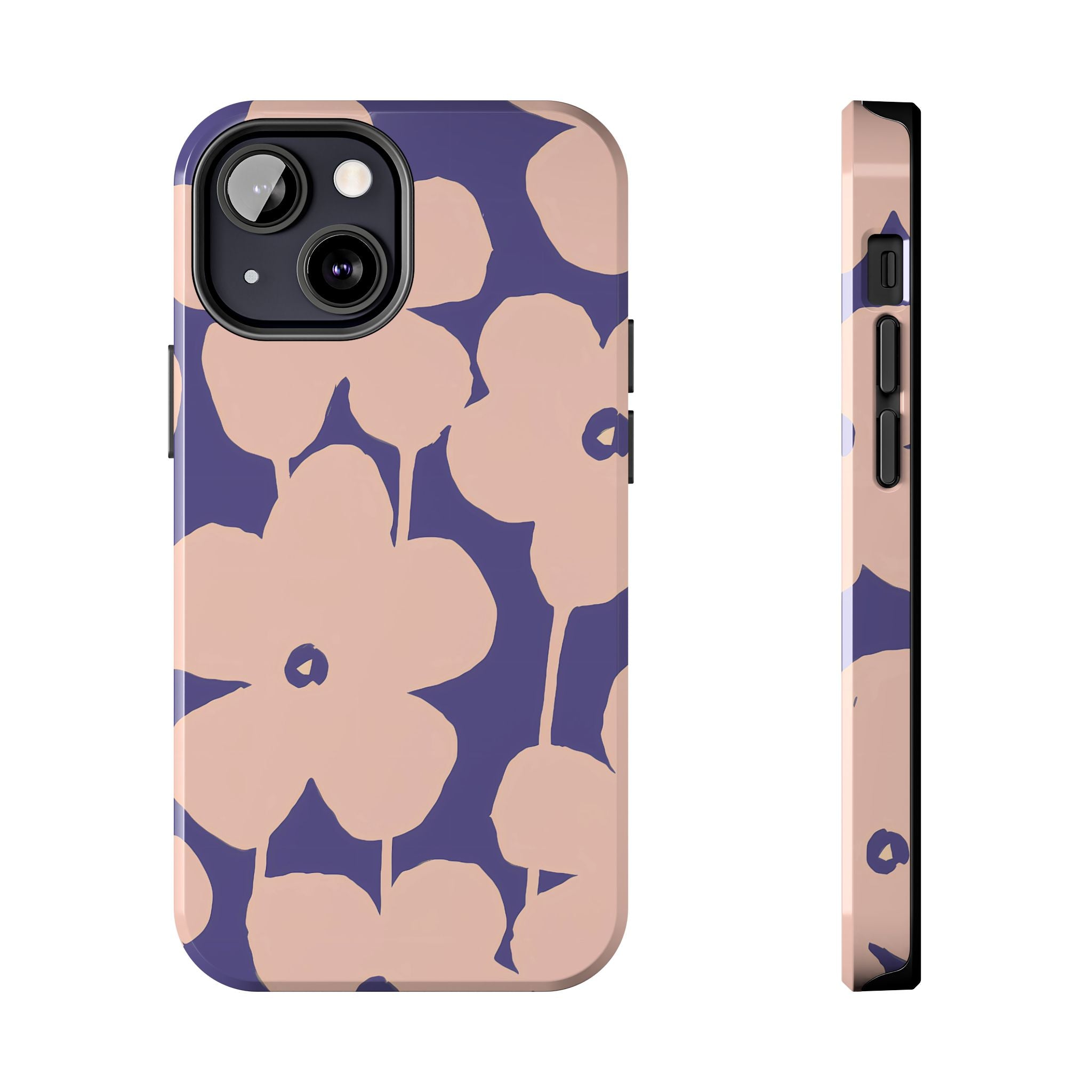 Blooms | Funda para iPhone con estampado floral morado