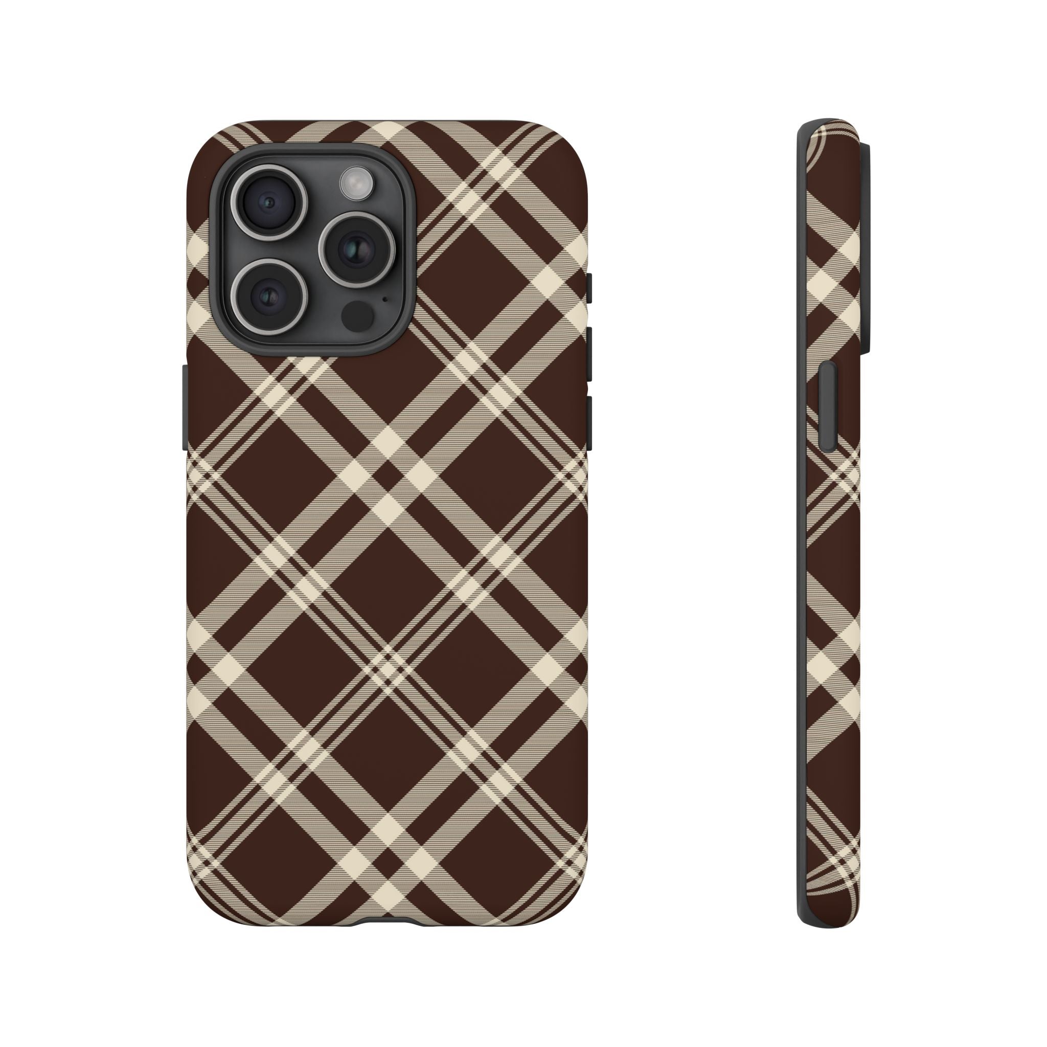 Mocha Plaid | iPhone Case