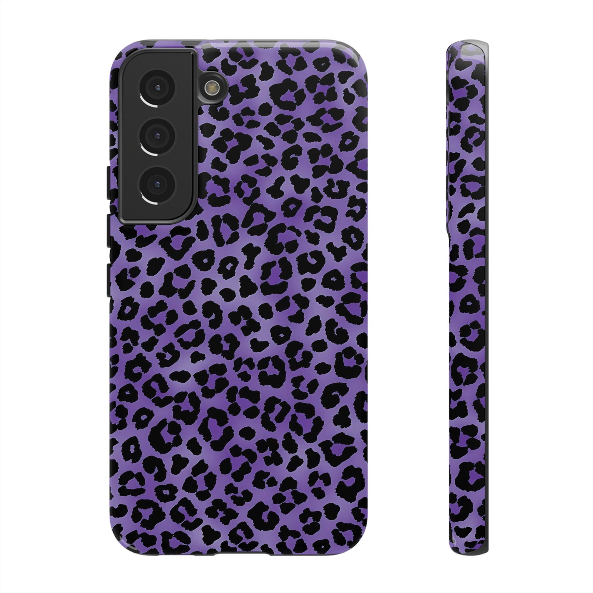 On the Prowl Purple Leopard Galaxy Case