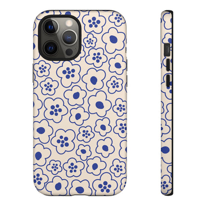 Blossom | Blue Retro Flower Case