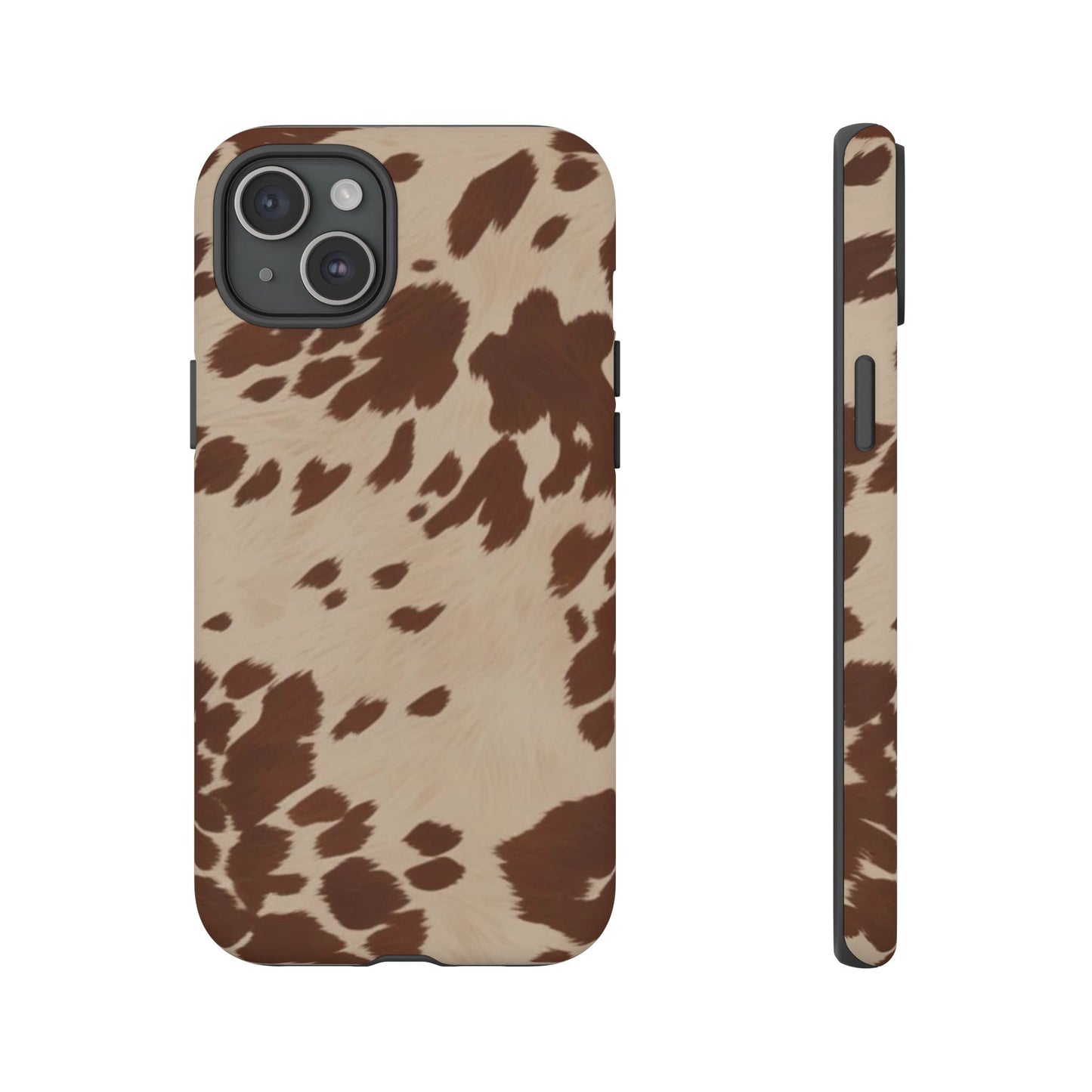 Rodeo Girl | Brown Cow Print Case