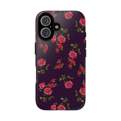 Enchanteur | Coque iPhone à motif floral indigo