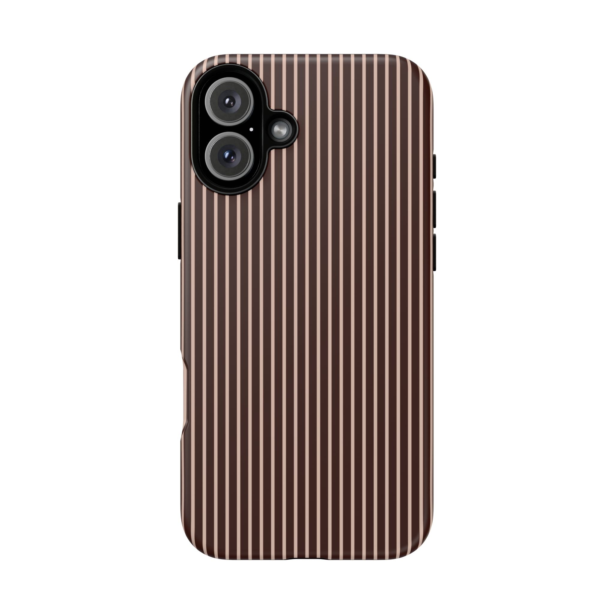 Cocoa Stripe Phone Case
