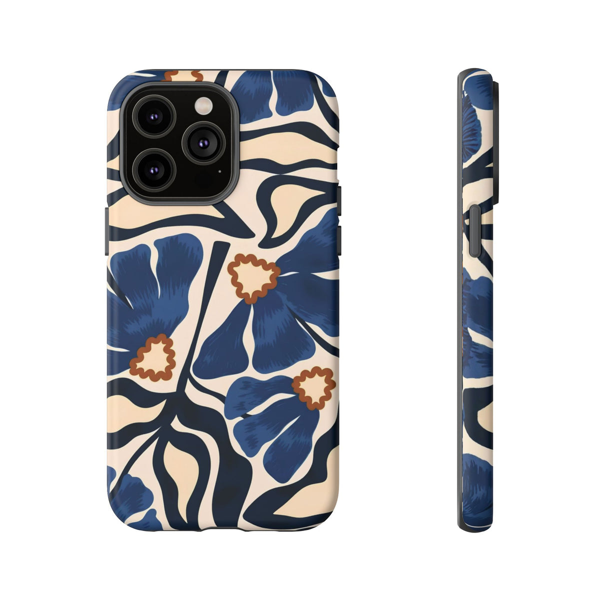 Blue Note | Painted Floral iPhone Case
