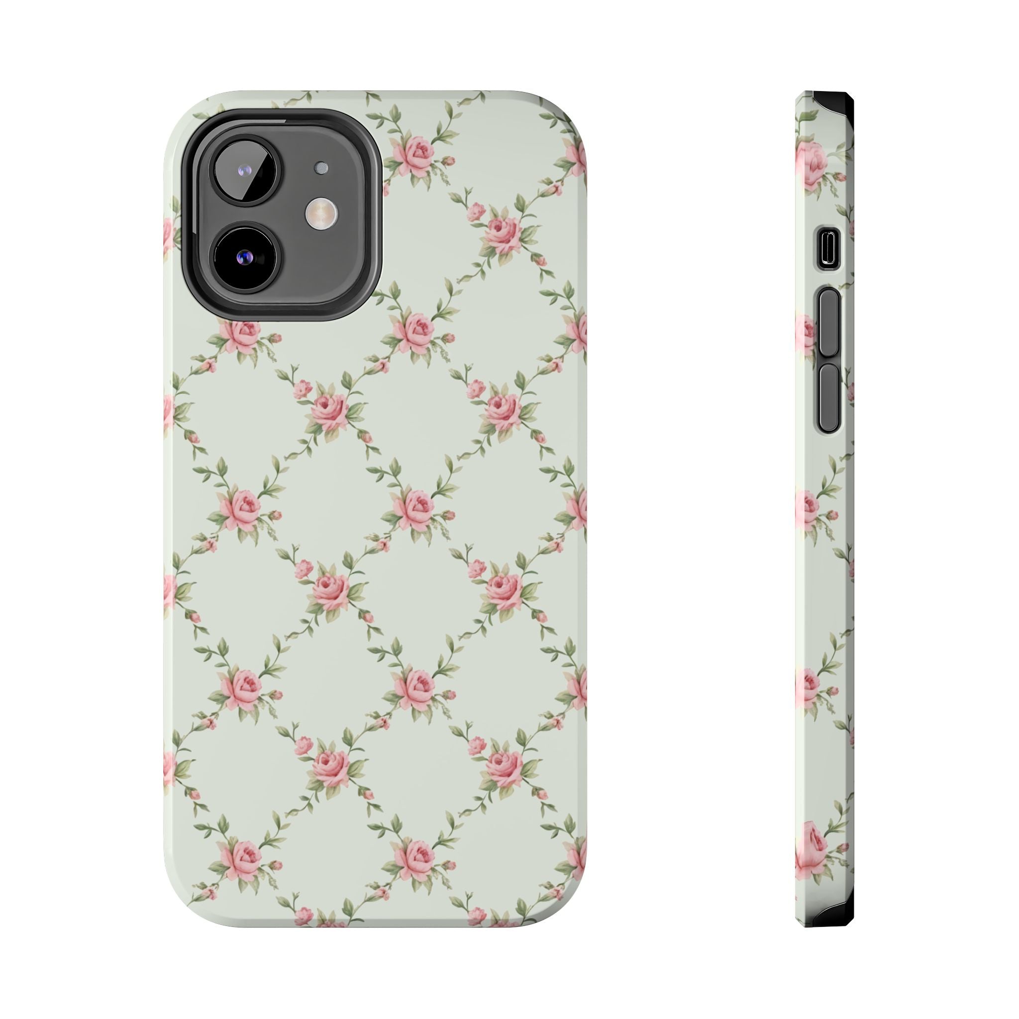 Rose Lattice Coquette iPhone Case