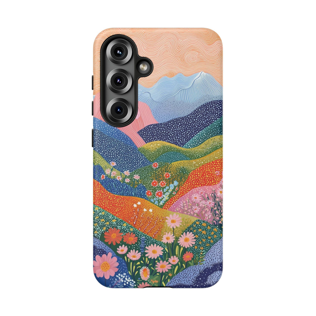 Scenic Route | Colorful Mountain Floral Galaxy Case