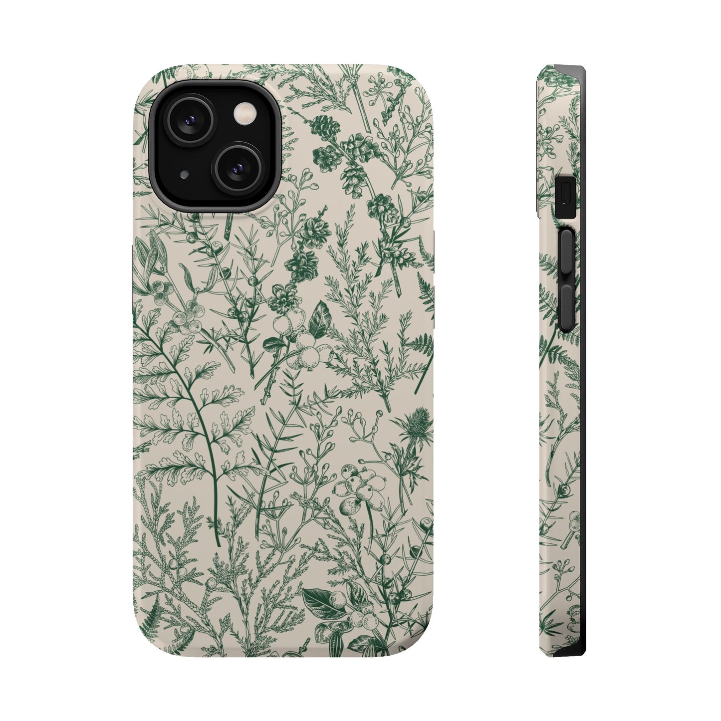 Sage Botanical | Green Floral MagSafe Case