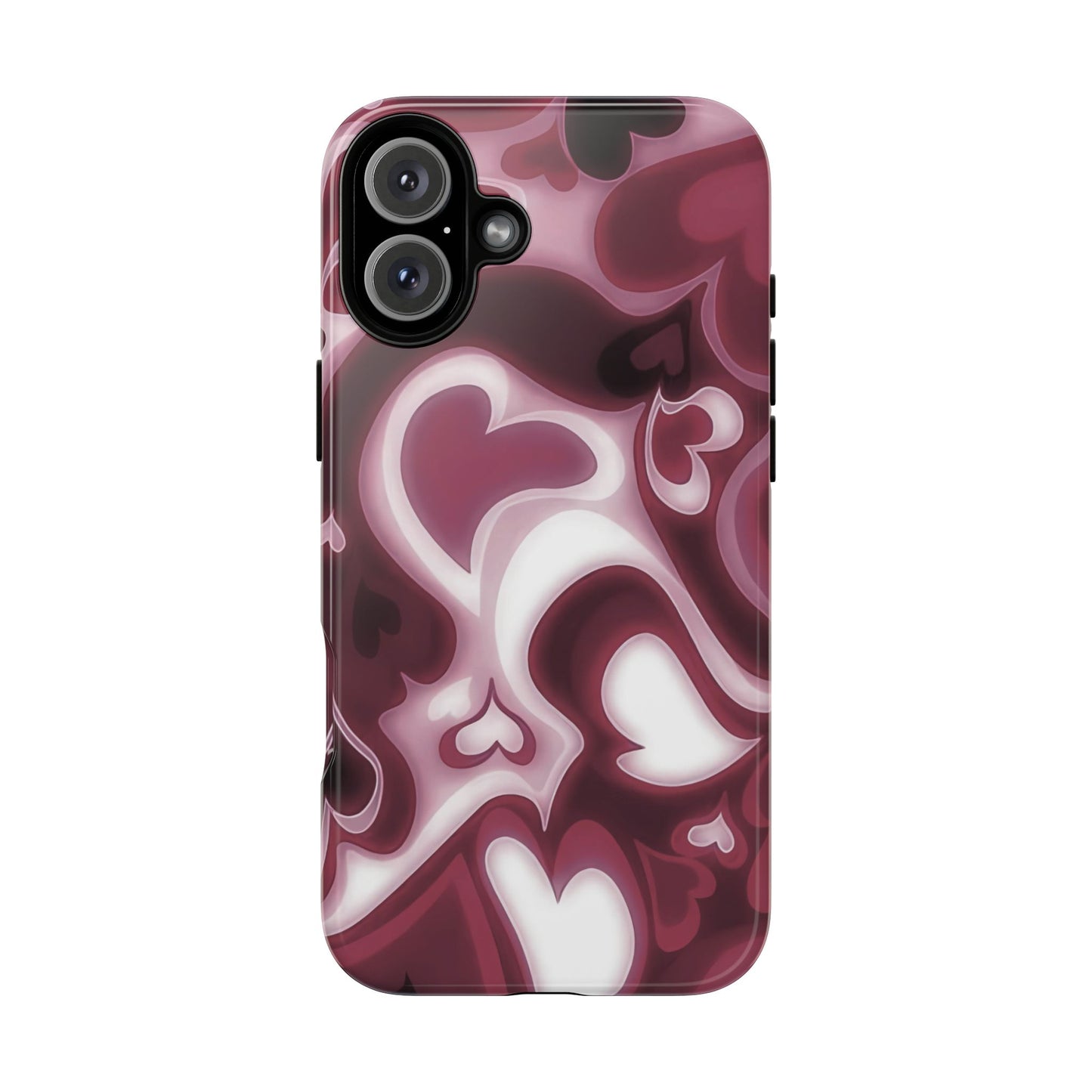 Funda para iPhone con corazones de ensueño | Corazones retro