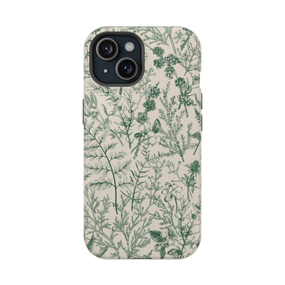 Sage Botanical | Green Floral MagSafe Case