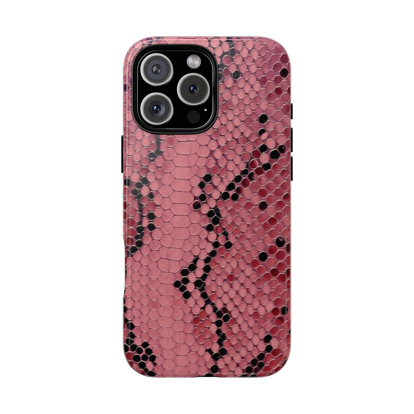 Python rose | Coque iPhone à imprimé serpent