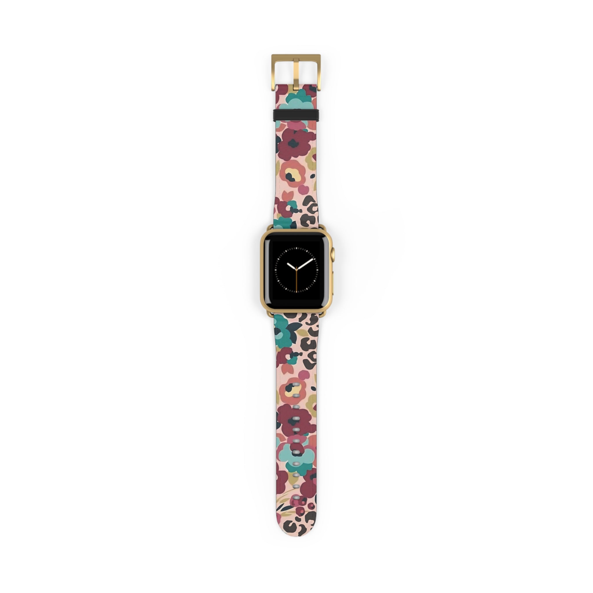 Leopard Floral Apple Watch Band