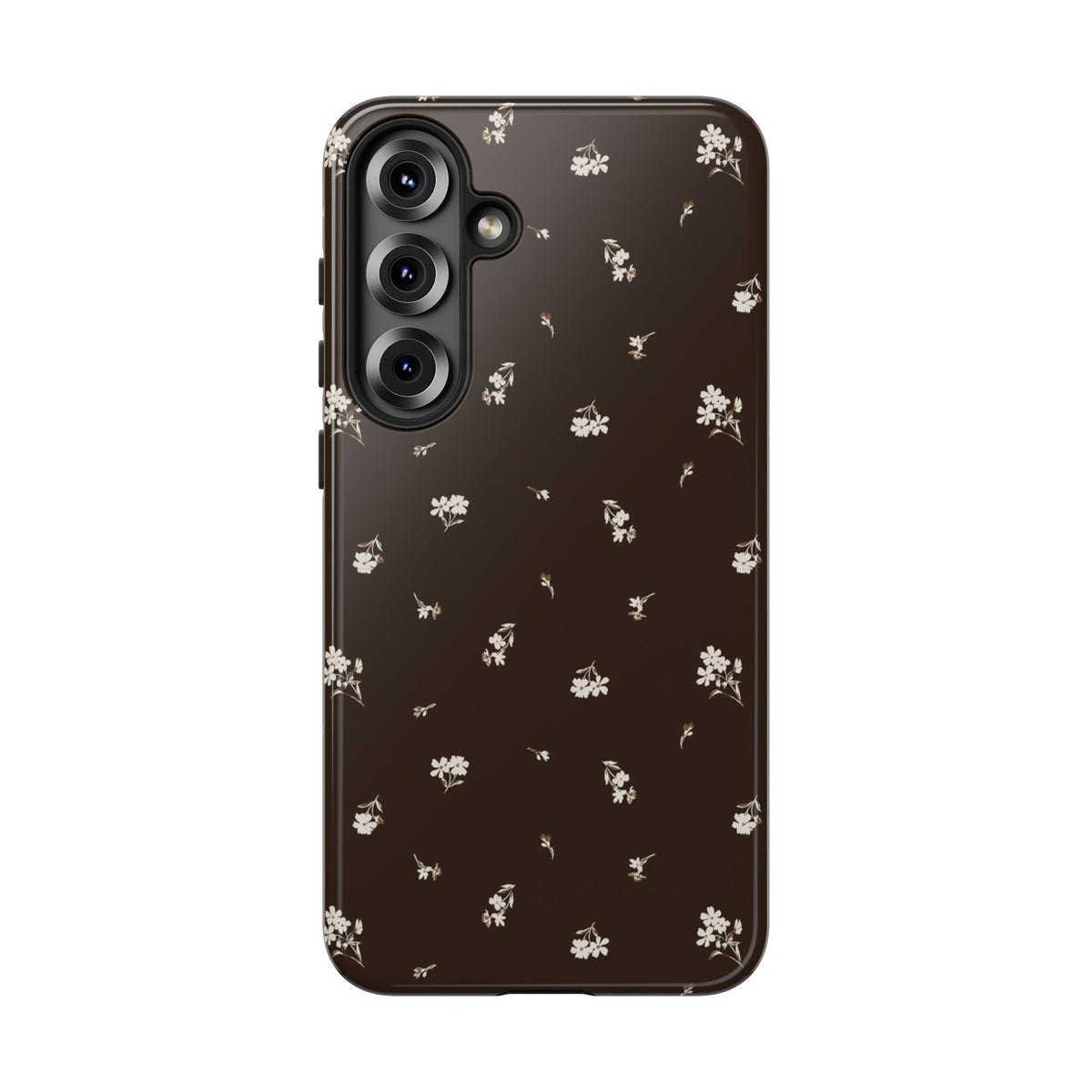 Sweet Nothings | Chocolate Brown Floral Galaxy Case