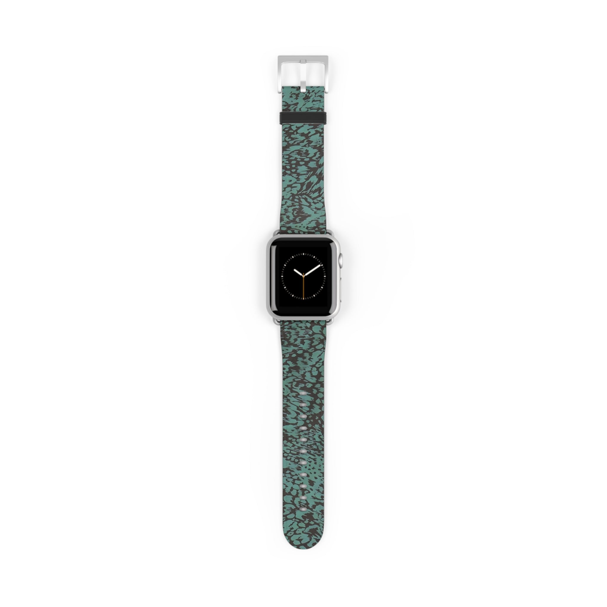 Blue Leopard Print Apple Watch Band