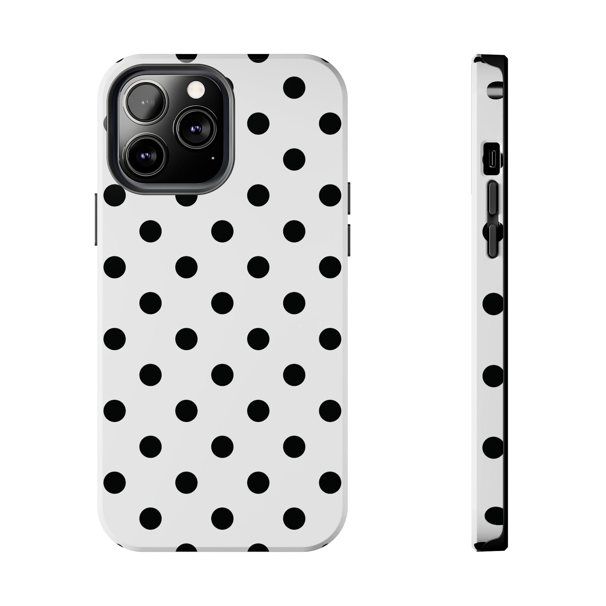 Polka Dots White iPhone Case