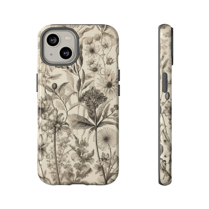 Vintage Wildflowers | Neutral Floral Case