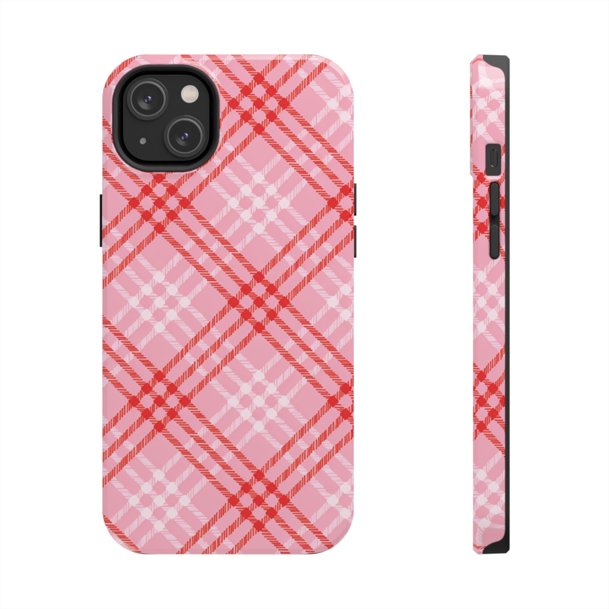 Chanelle Pink Plaid iPhone Case